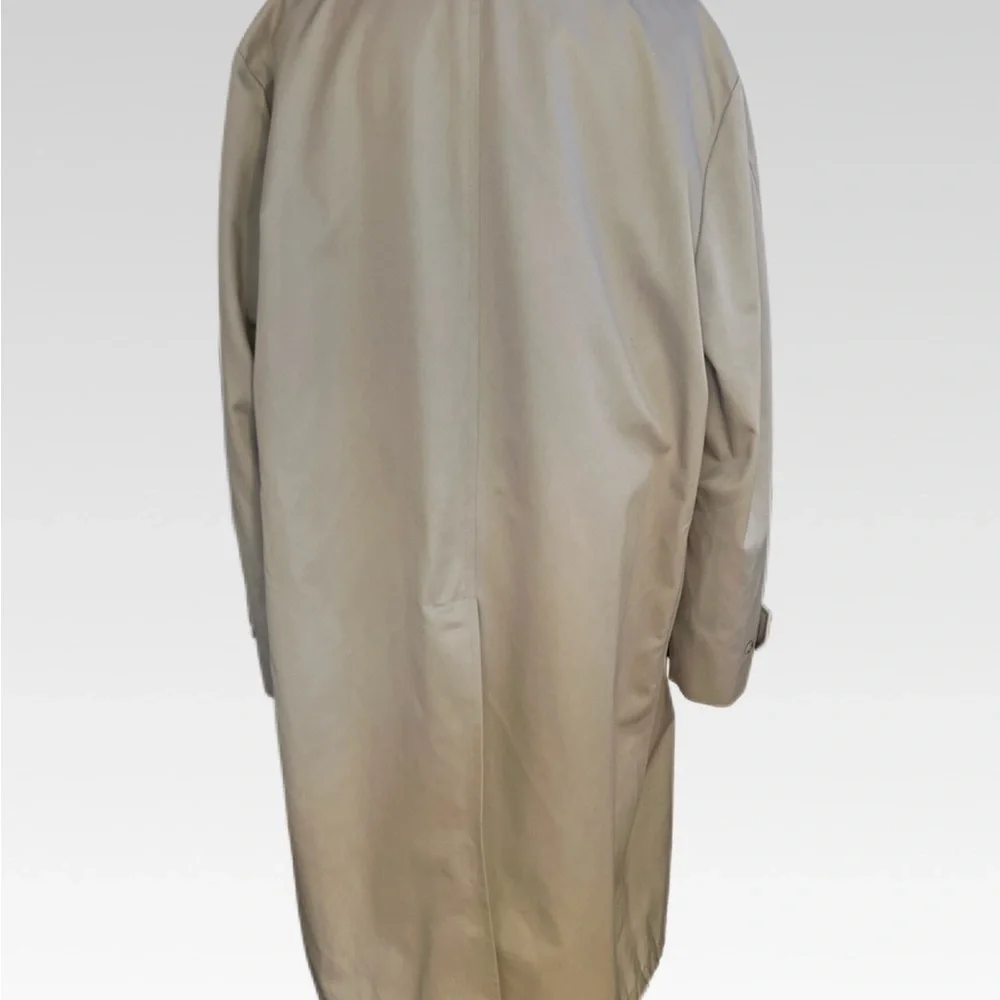 Elegant Beige Men's Trench Coat size 44